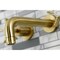 Kingston Brass KS8127NX Two-Handle Wall Mount Bathroom Faucet, Brushed Brass KS8127NX - alternate 5